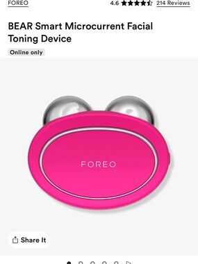 FOREO BEAR Facial Microcurrent Device - Pink